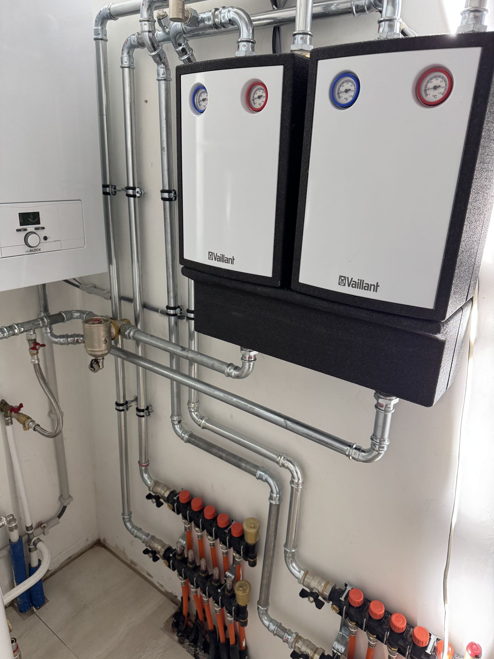 Chaudi&egrave;re Vaillant + circuit chauffage sol